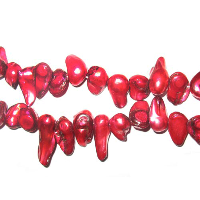 16 inches 8-13 mm Red Blister Pearls Loose Strand