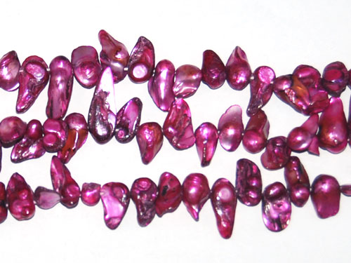 16 inches 8-13 mm Purple Blister Pearls Loose Strand