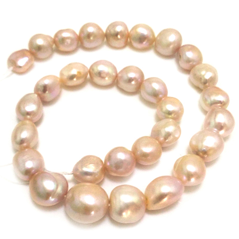 16 inches 12-17mm AAA Natural Lavender Baroque Pearls Loose Strand