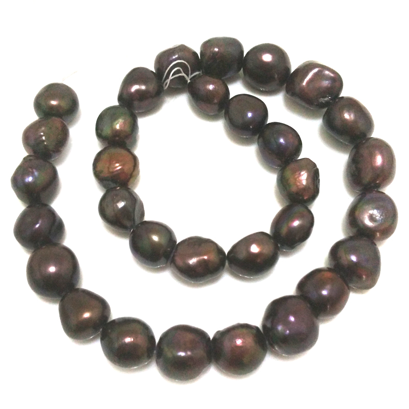 16 inches 12-15mm AA+ Coffee Baroque Pearls Loose Strand