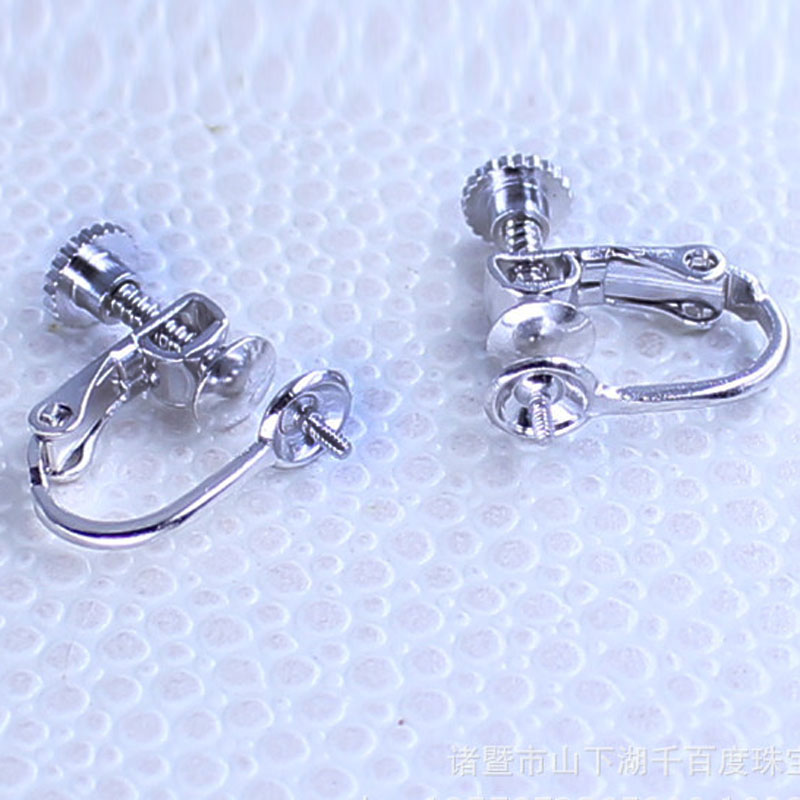 4x13mm Screw Style 925 Silver Ear Clip,Sold By Pair