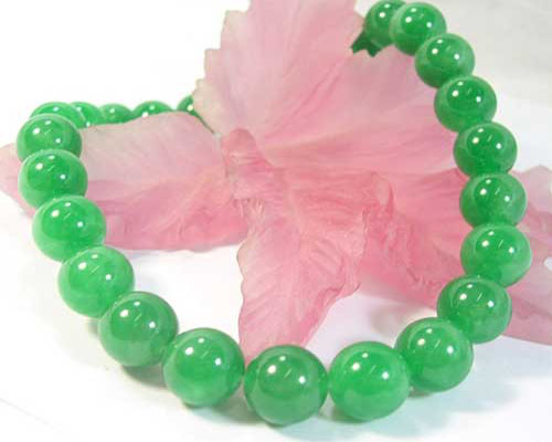 17 inches 16mm Round Natural Green Round Malaysia Jade Necklace