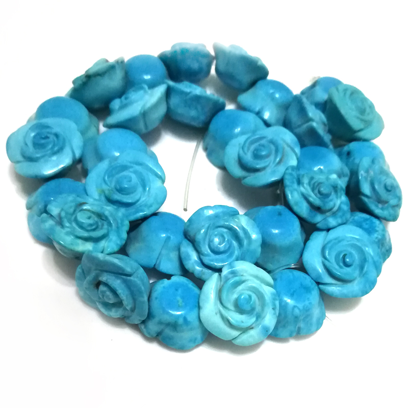 16 inches 12x20mm Blue Hand Carved Turquoise Flower Beads Loose Strand Turquoise  beads [GS0010] - $29.00 : Pearls at Pearls, Wholesale Pearls and Pearl  Jewelry Supplies!