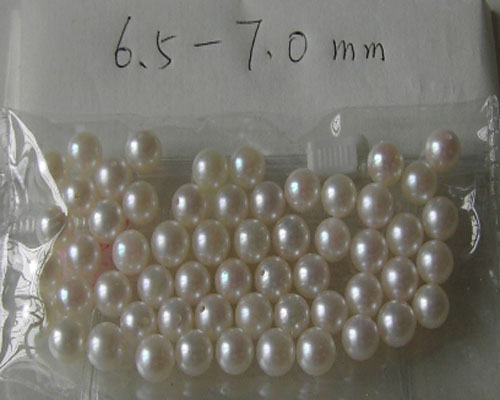 6.5-7.0 mm AAA White Loose Akoya Pearls,Sold by Pair