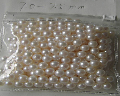 7.0-7.5 mm AAA White Loose Akoya Pearls,Sold by Pair