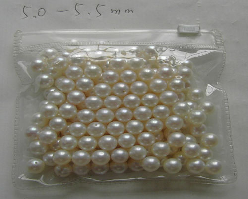 5.0-5.5 mm AAA White Loose Akoya Pearls,Sold by Pair