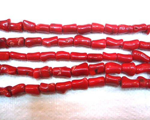 16 inches 18*23 mm Red Irregular Column Coral Beads Loose Strand