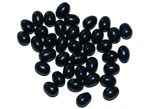 Wholesale AA+ Black High Luster Natural Rice Loose Oyster Pearl