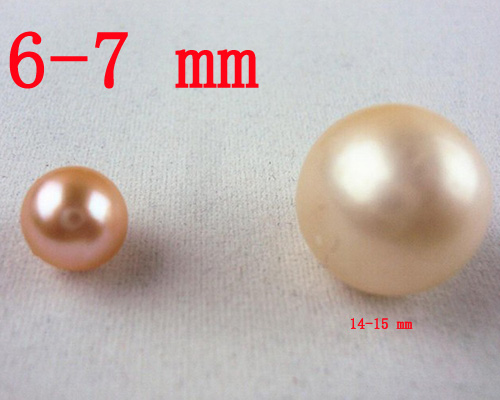 Wholesale 6-7mm AAA Round Freshwater Loose Pearl,Sold by Piece