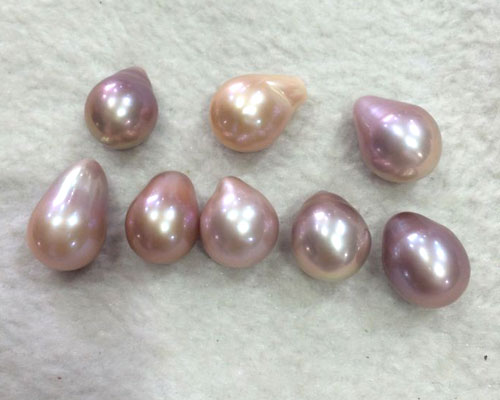 13-14mm AAA Rindrop Natural Pink Loose Edison Pearls,Sold by Piece