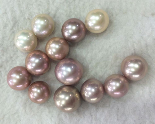 10-11mm AAA Round Natural Pink Edison Loose Pearls,Sold by Piece