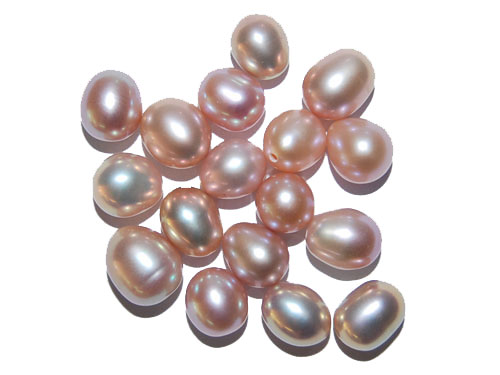 Wholesale 6-8mm AA+ Naturtal Pink Rice Loose Oyster Pearls,Sold by Piece