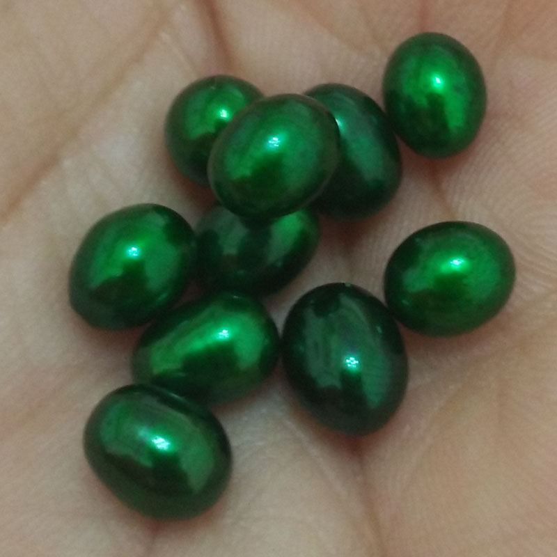 Wholesale AA+ Emerald Rice Loose Oyster Pearls,Sold by Piece