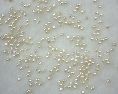 1-2mm AAA White Rice Undrilled Loose Seed Freshwater Pearls,Sold by Piece