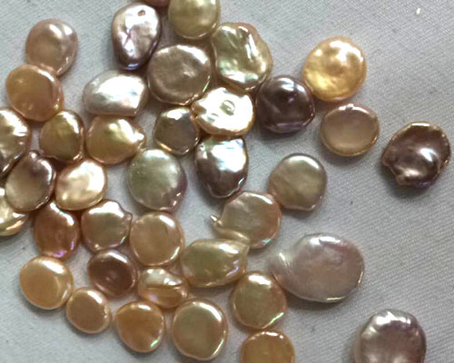 Wholesale 14-16mm No Hole Natural Pink Keshi Pearl,Sold by Piece