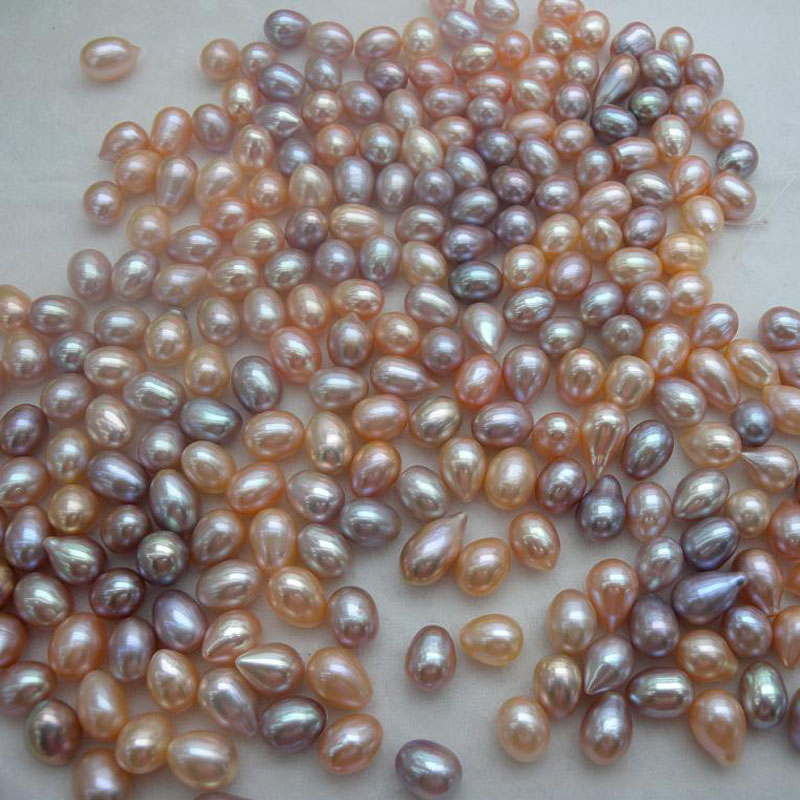 8-9mm AAA Natural Raindrop Freshwater Loose Pearls,Sold by Piece