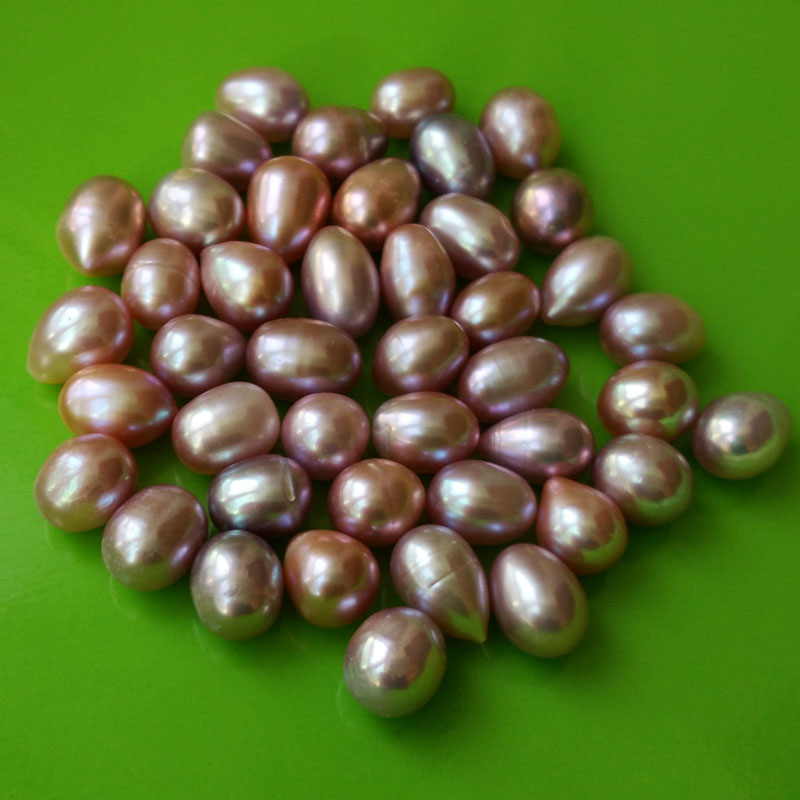 8-9mm AA+ Natural Lavender Raindrop Shaped Loose Pearls,Sold by Piece