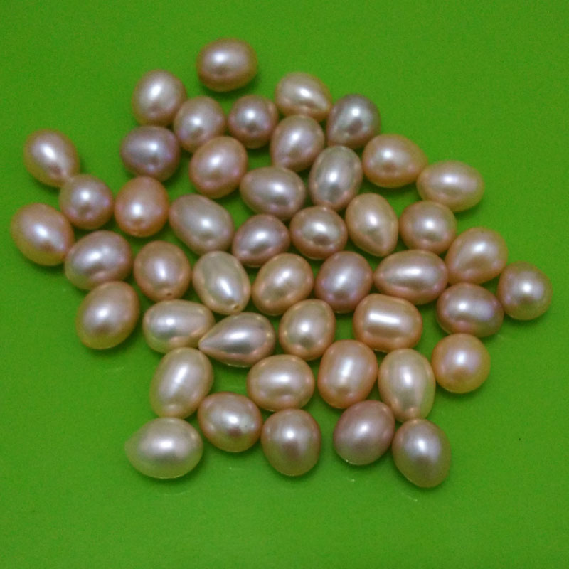 8-9mm AA+ Natural Pink Raindrop Shaped Loose Pearls,Sold by Piece