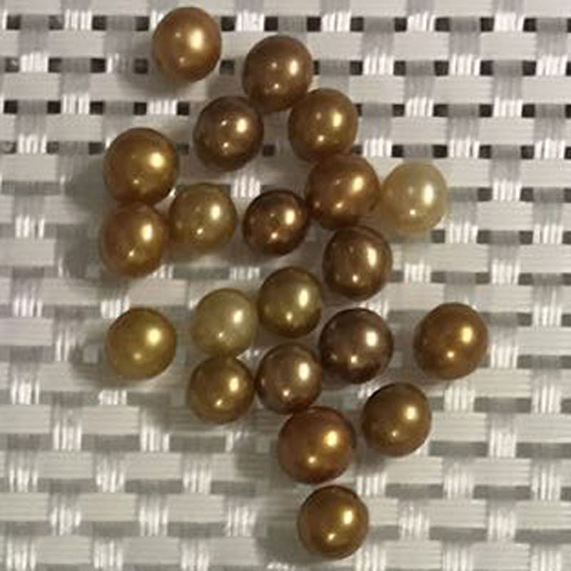 Wholesale AA+ Coffee High Luster Natural Round Loose Oyster Pearls,Sold by Piece