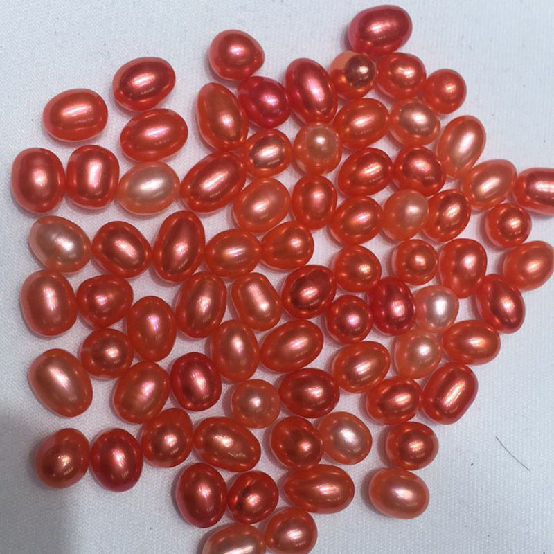 Wholesale AA+ Red High Luster Natural Rice Loose Oyster Pearls,Sold by Piece