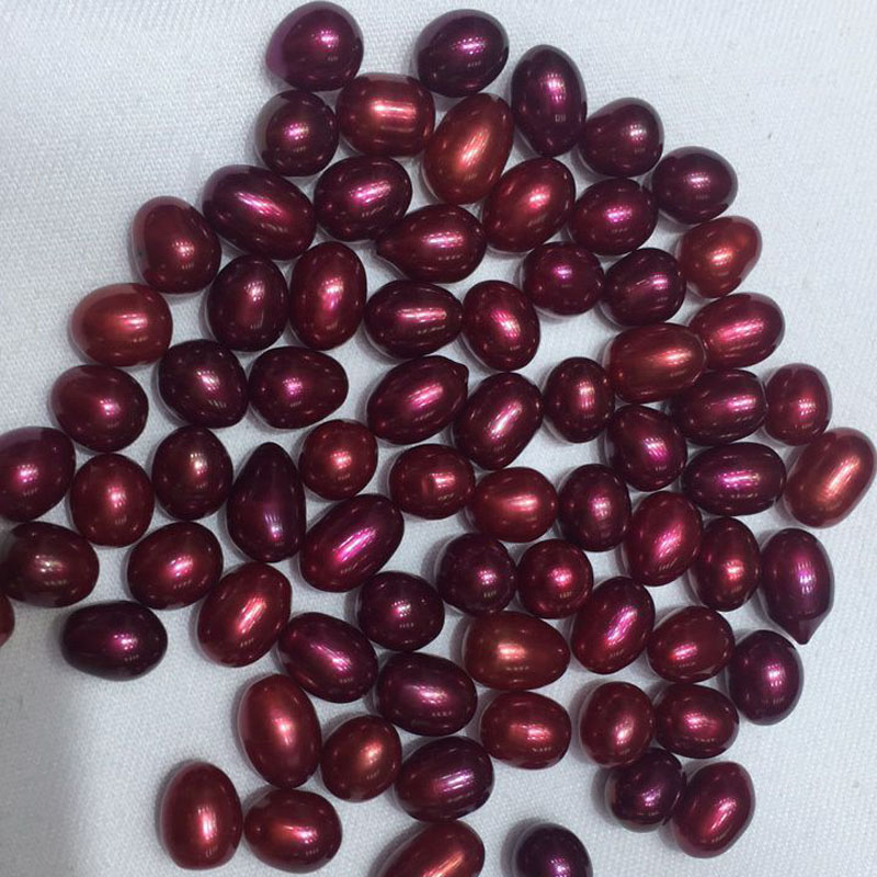 Wholesale AA+ Wine High Luster Natural Rice Loose Oyster Pearls,Sold by Piece