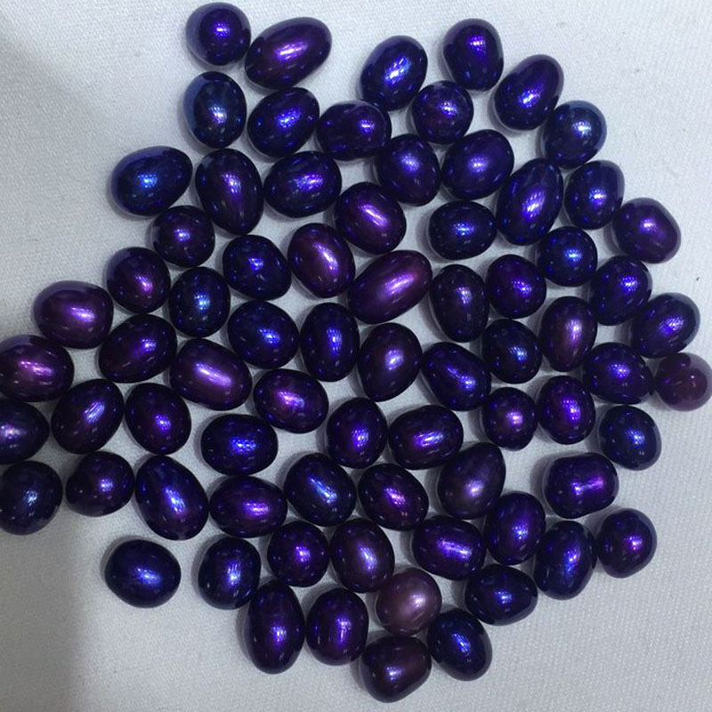 Wholesale AA+ Purple High Luster Natural Rice Loose Oyster Pearls,Sold by Piece