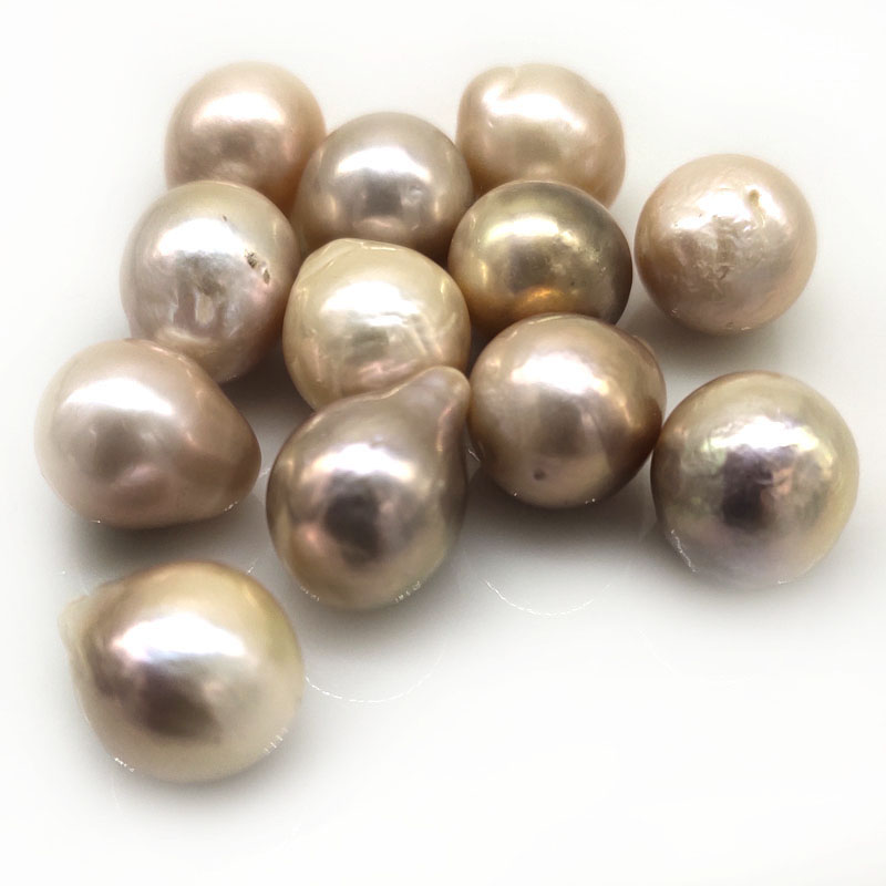 Wholesale 12-13mm AAA High Luster Natural Pink Baroque Pearl,Sold by Piece