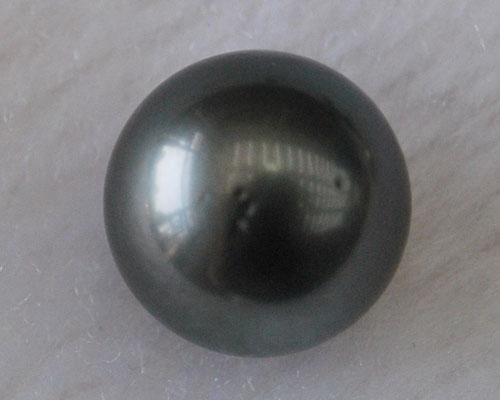 16-17mm AAA Natural Genuine Round Black Tahitian Pearl,Sold by Piece