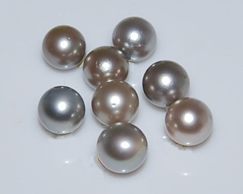 9-10mm AA Round Grey Tahitian Pearl,Sold by Piece