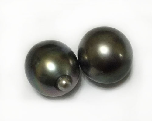 12-13 mm Grade AA Raindrop Dark Gray Baroque Tahitian Pearl,Sold by Piece