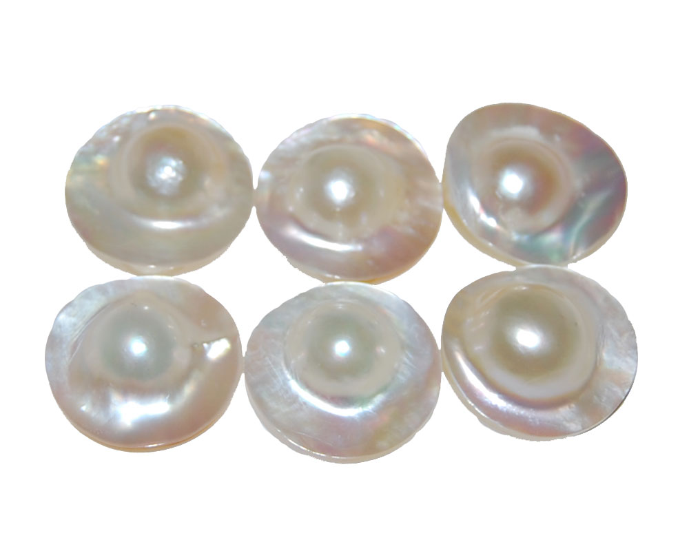 Untrimmed AAA 22mm White Mabe Pearls for Earring,Sold by Piece