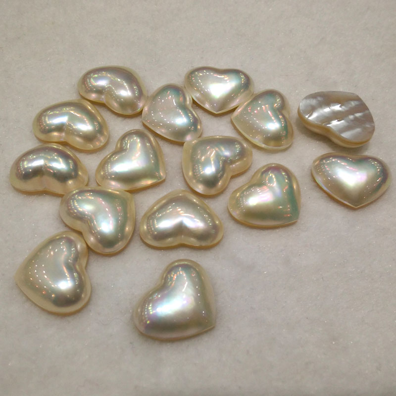 20-22mm AAA High Luster White Heart Shaped Natural Sea Water Pearl,Sold by Piece