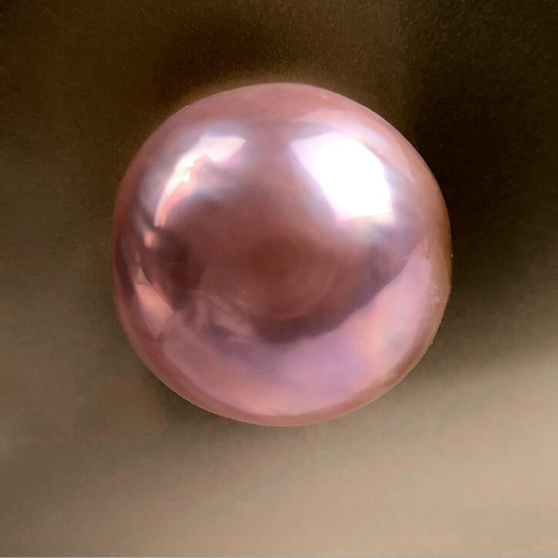 12-18mm AA+ High Luster Pink Round Natural Sea Water Mabe Pearl,Sold by Piece