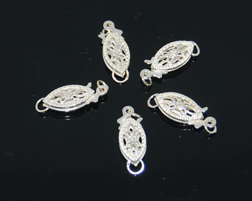 6-12mm Fish Tail Shaped 925 Silver Jewelry Clasp