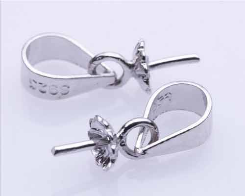 Wholesale 925 Sterling Silver Seed Shape Pendent Bail