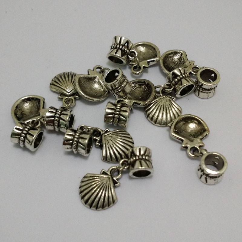 Wholesale Shell Style Sterling Silver Charms for Braeclet