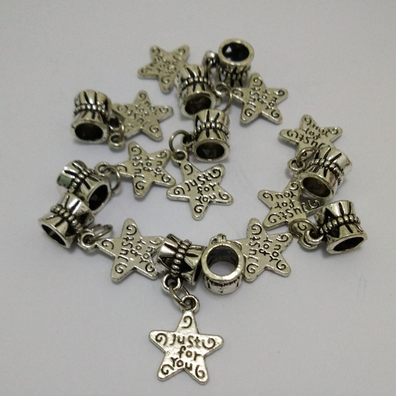 Wholesale Star Style Sterling Silver Charms for Braeclet