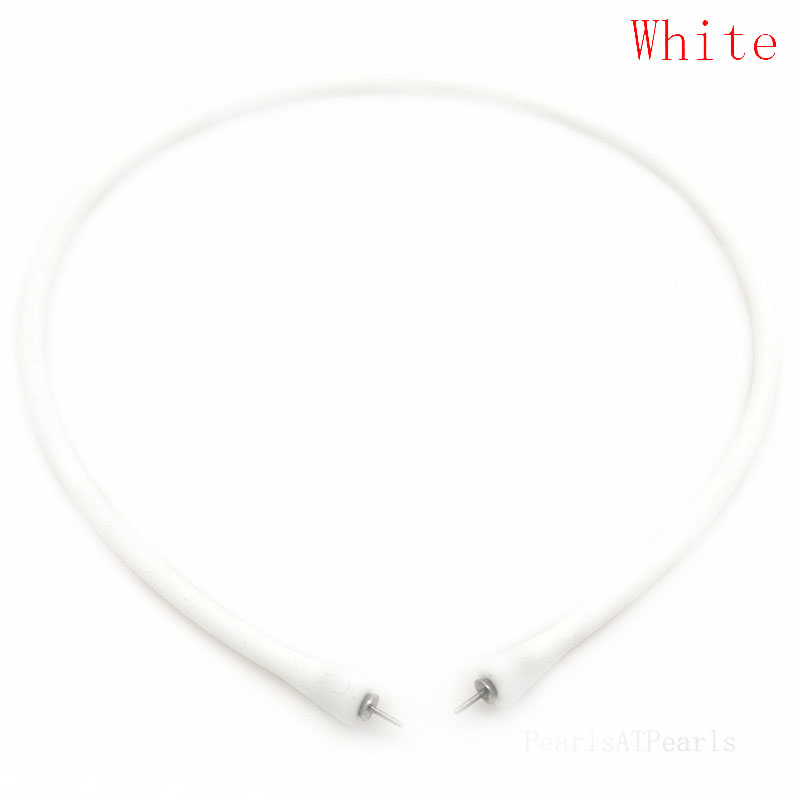 Wholesale White Rubber Silicone Cord for DIY Necklace