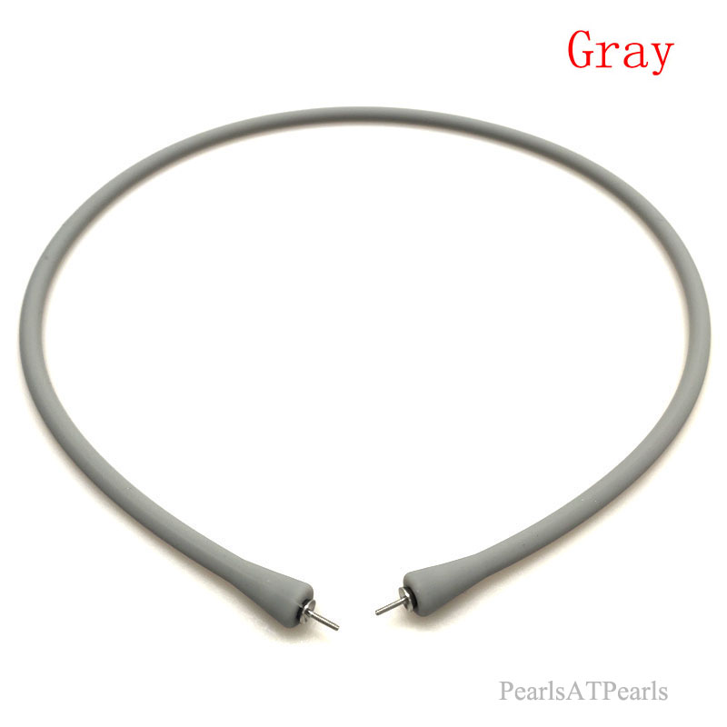 Wholesale Gray Rubber Silicone Band for DIY Necklace