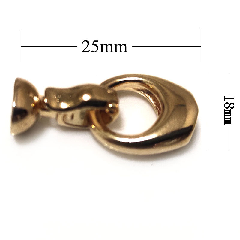 Wholesale 18x25mm Single Row Safety Rose Gold Filled Jewelry Clasp