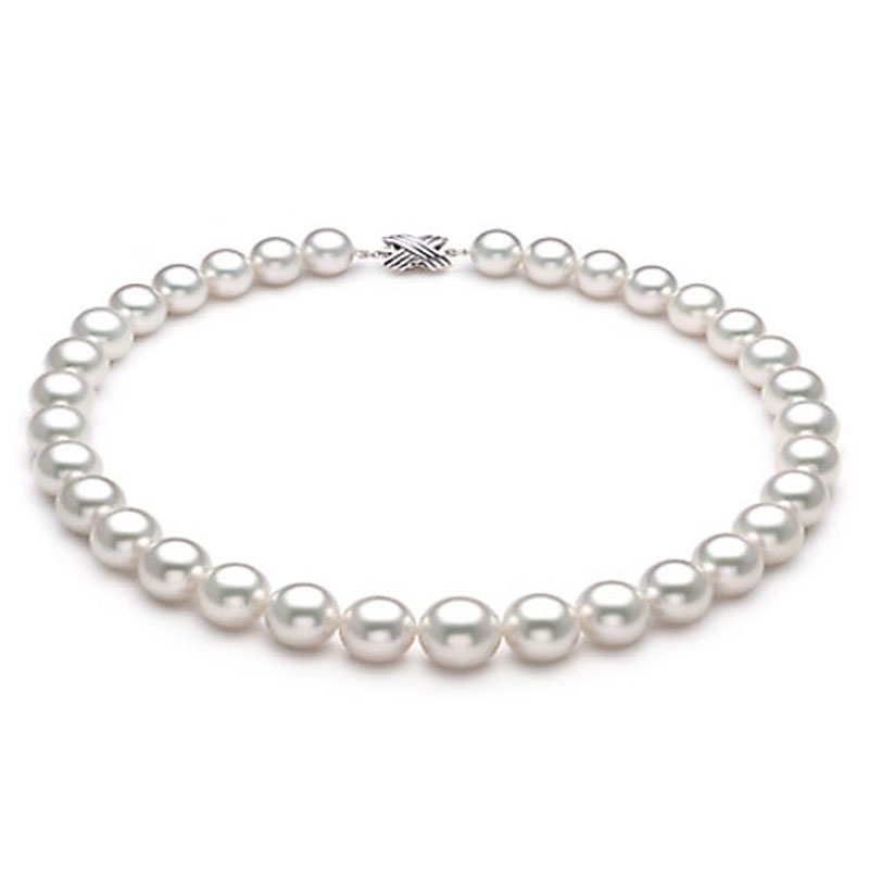 AAA 14-15mm White Genuine Round South Sea Pearl Necklace