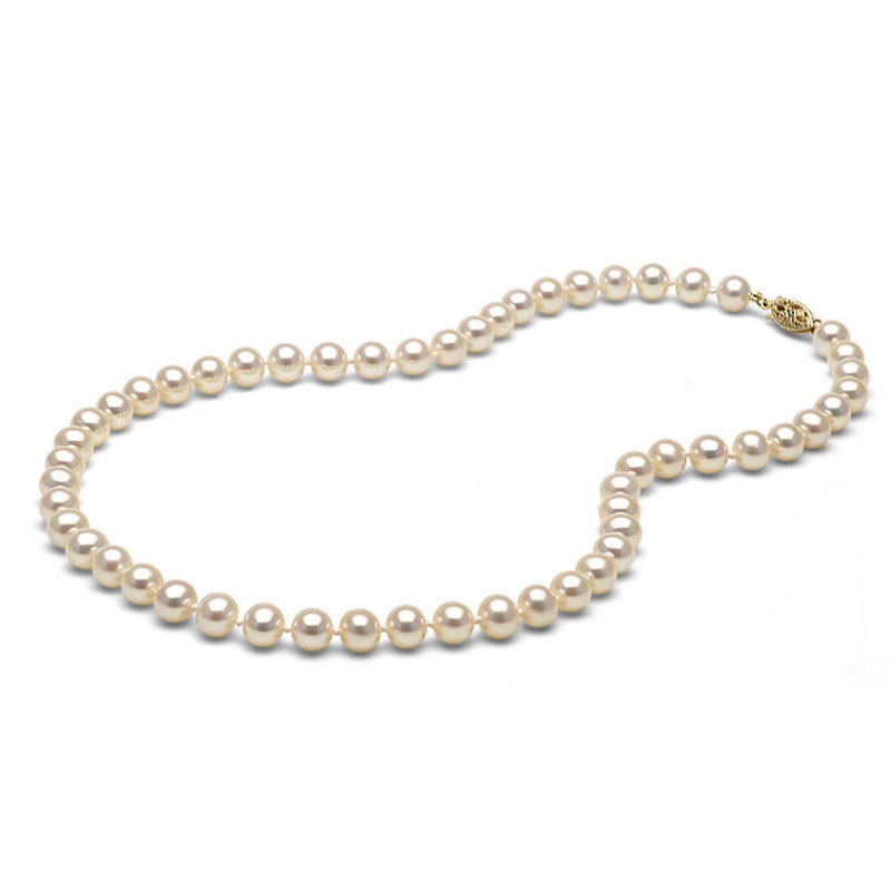 18 inches 6-7mm AAA Natural Fresh Water Pearl Necklace