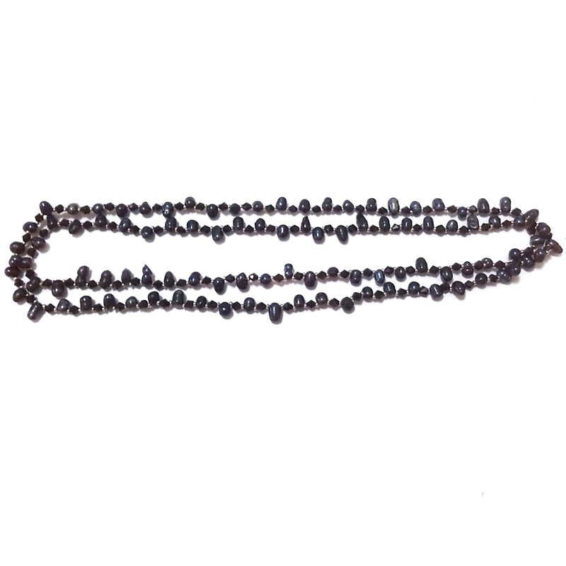 40 inches 5-6mm Black Dancing Chinese Pearl Necklace