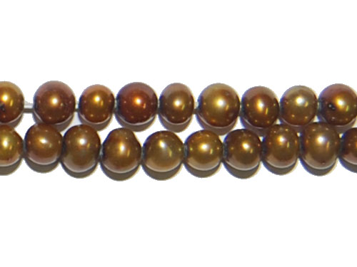 16 inches 4-5 mm Brown Potato Grading Pearls Loose Strand