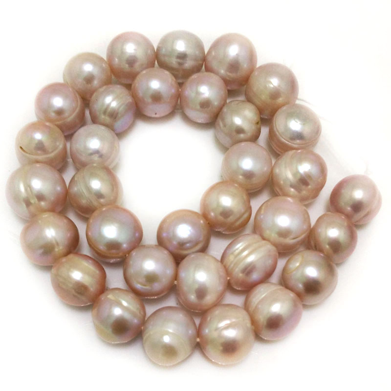 16 inches 12-13mm Natural Lavender Potato Pearls Loose Strand