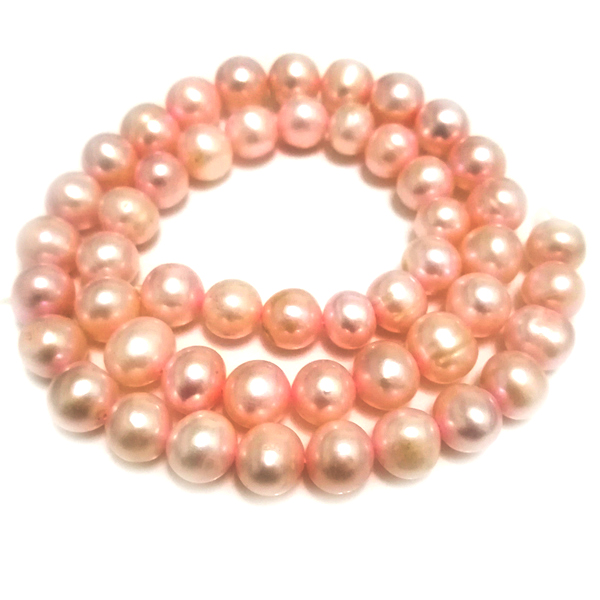 16 inches 8-9mm Natural Pink Potato Fresh Water Pearls Loose Strand