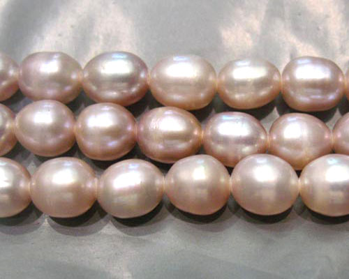 16 inches 5-6mm Lavender Rice Pearls Loose Strand