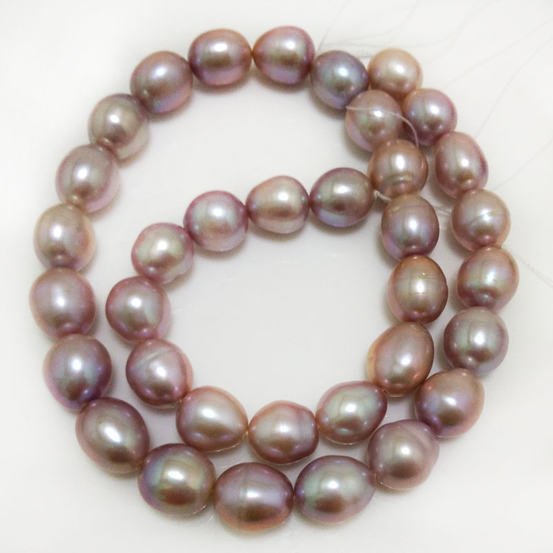 AAA 5-5.5x6-8mm lavender rice pearl beads,high luster freshwater pearls 