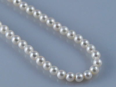 16 inches 3-4mm AAA White Freshwater Pearls Loose Strand