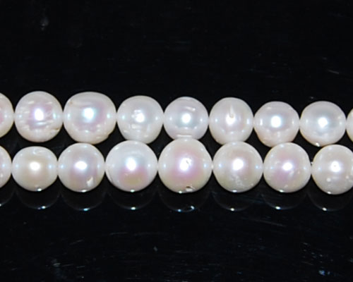 16 inches 11-14mm White Grading Potato Pearls Loose Strand